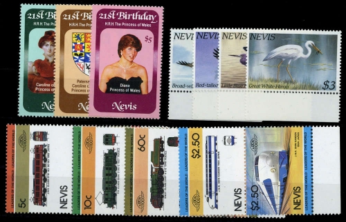 1982, Nevis, 71-73 u.a., **