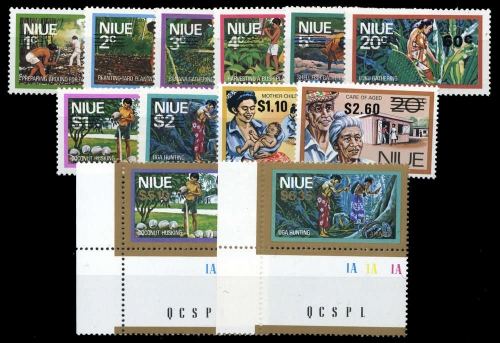 1977, Niue, 178-87 u.a., **