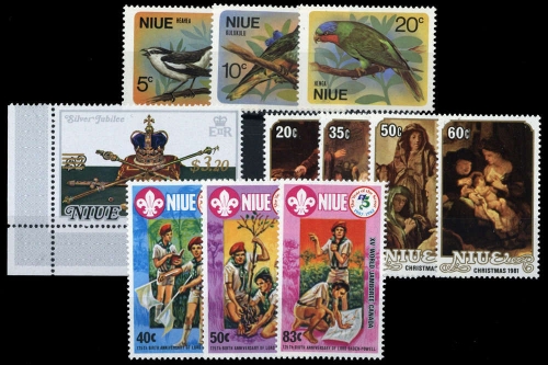 1971, Niue, 116-18 u.a., **
