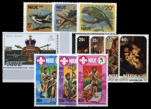 1971, Niue, 116-18 u.a., **