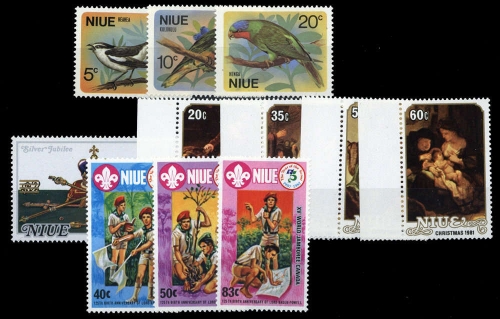 1971, Niue, 116-18 u.a., **