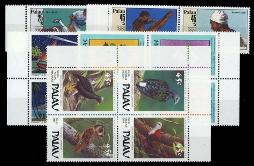 1985, Palau Inseln, 97-100 u.a., **