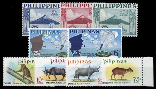 1955, Philippinen, 589-91 u.a., **