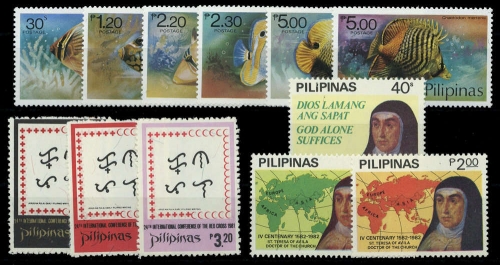 1978, Philippinen, 1256-61 u.a, **