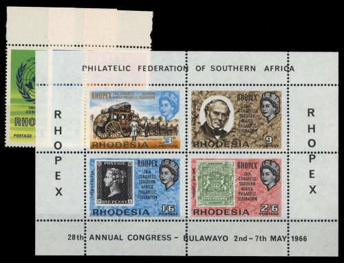 1966, Rhodesien, Bl. 1 u.a., **