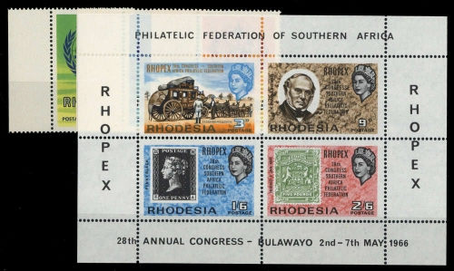 1966, Rhodesien, Bl. 1 u.a., **