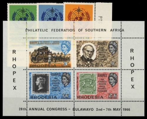 1966, Rhodesien, Bl. 1 u.a., **