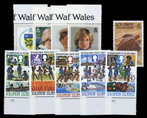 1982, Salomoninseln, 466-69 u.a., **