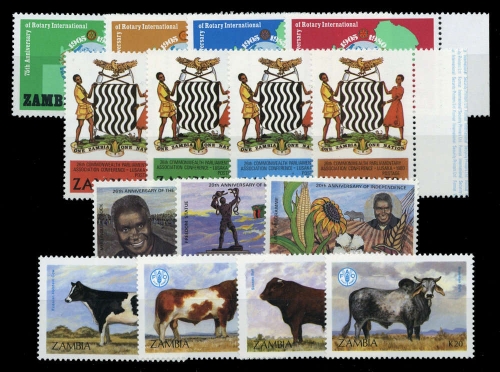 1980, Sambia, 217-20 u.a., **