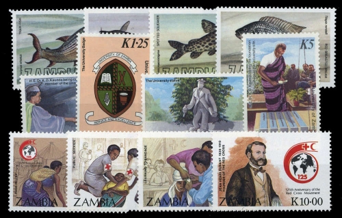 1983, Sambia, 298-301 u.a, **