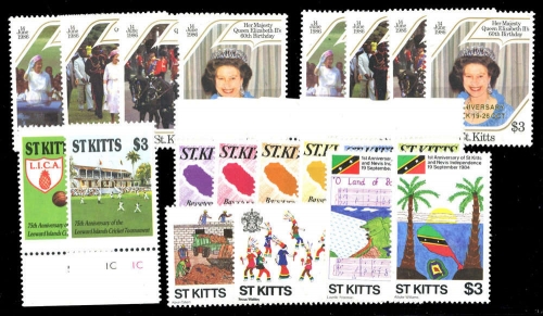 1984, St. Kitts Nevis, 148-51 u.a., **