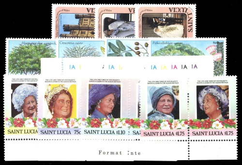 1982, St. Lucia, 586-88 u.a., **