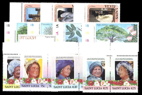 1982, St. Lucia, 586-88 u.a., **