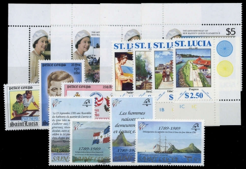 1986, St. Lucia, 839-42 u.a., **