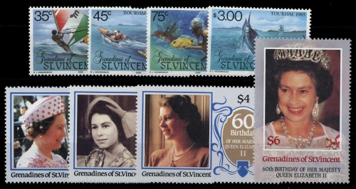 1985, St. Vincent Grenadinen, 397-400 u.a, **