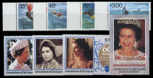 1985, St. Vincent Grenadinen, 397-400 u.a, **
