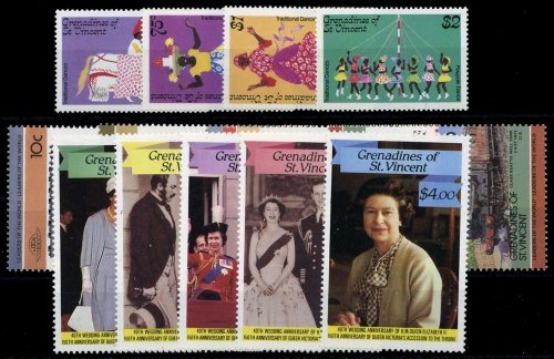 1985, St. Vincent Grenadinen, 401-08 u.a., **