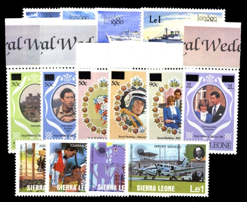 1980, Sierra Leone, 608-11 u.a., **