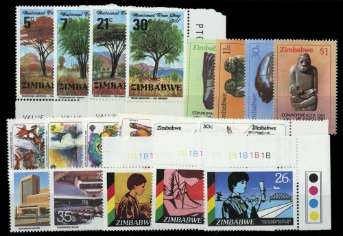 1981, Zimbabwe, 255-58 u.a., **