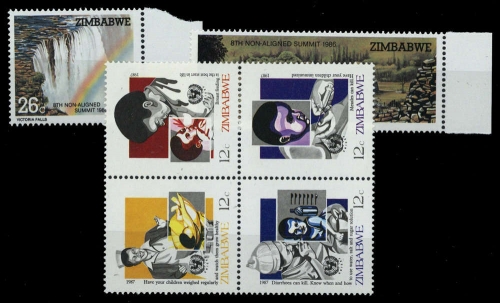 1986, Zimbabwe, 348-49 u.a., **
