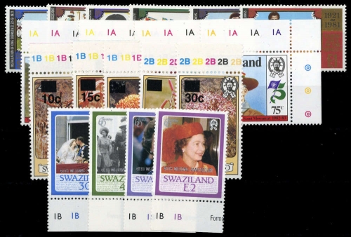 1981, Swaziland, 378-83 u.a., **