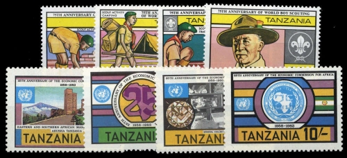 1982, Tansania, 205-08 u.a., **