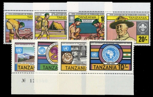 1982, Tansania, 205-08 u.a., **