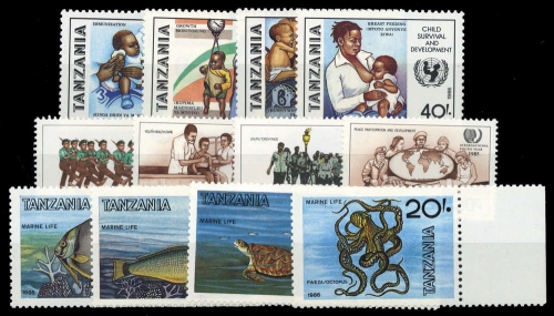 1986, Tansania, 288-91 u.a., **