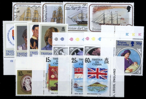 1982, Tristan da Cunha, 319-22 u.a., **