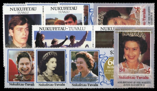 1986, Tuvalu Nukufetau, 77-80 u.a., **