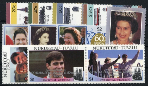 1986, Tuvalu Nukufetau, 69-76 u.a., **
