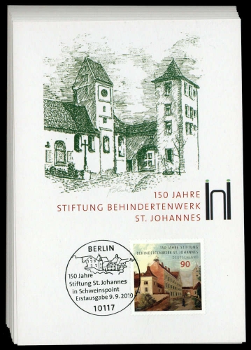 2010, Bundesrepublik Deutschland, 2817-21 u.a, Brief