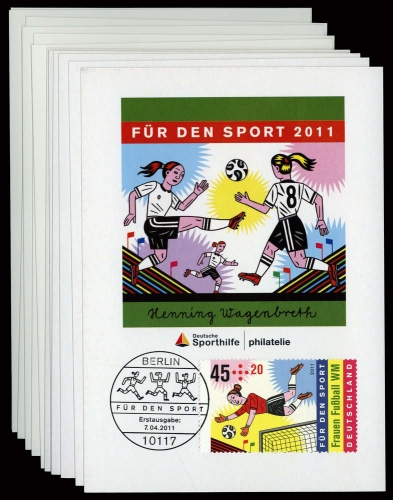 2011, Bundesrepublik Deutschland, 2857-62 u.a, Brief
