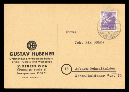 1945, SBZ Berlin Brandenburg, 2 A, Brief