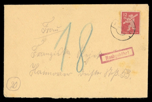 1945, SBZ Berlin Brandenburg, 5 A, Brief