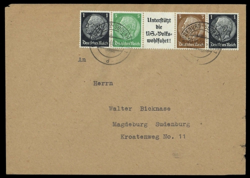 1939, Deutsches Reich, EG 1, Brief
