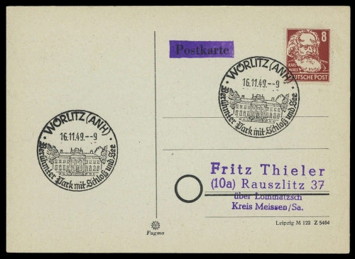 SBZ allgemeine Ausgabe, 214, Brief