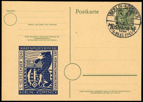 1945, SBZ Berlin Brandenburg, P 3 Zudruck, Brief