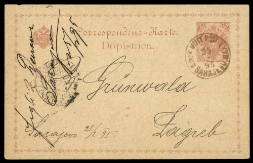 1879, Bosnien-Herzegowina (Republik), P 1, Brief