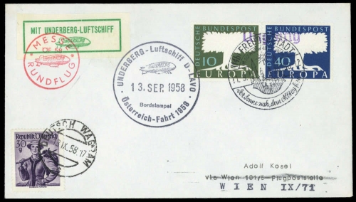 1958, Bundesrepublik Deutschland, 268-269 u.a., Brief