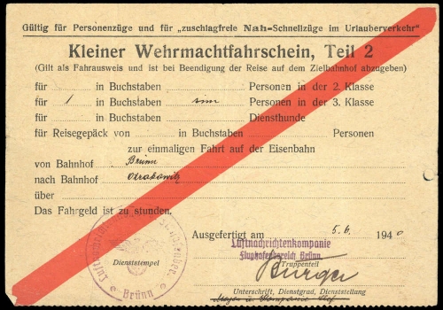 1940, Deutsches Reich, Brief