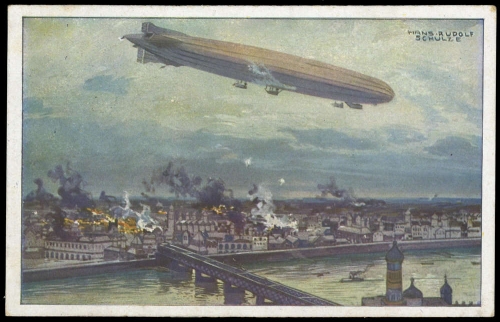 1915, Zeppelin,Zeppelin Postkarten,Luftflotten-Verein, 85, Brief