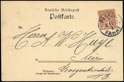 Deutsches Reich Stadtpost, 66, Brief