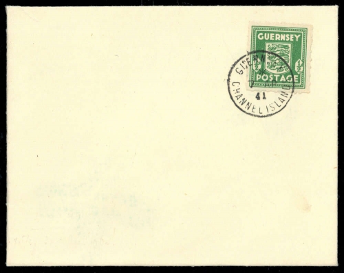 1941, Deutsche Besetzung II. WK Guernsey, 1, Brief