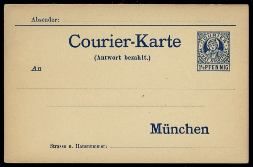 Deutsches Reich Stadtpost, GA, Brief