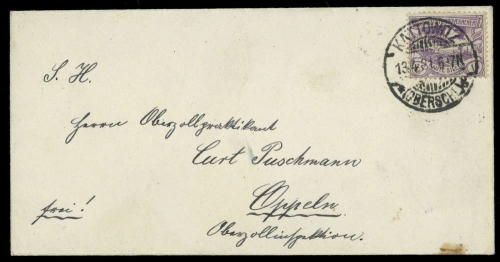 1920, Oberschlesien, 17, Brief