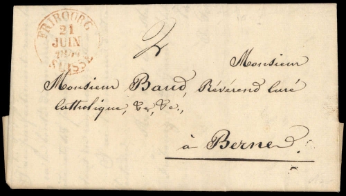 1842, Schweiz, Brief