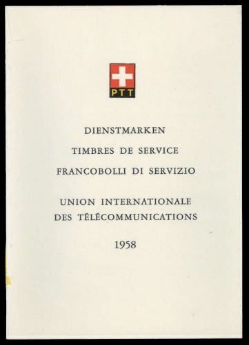 1958, Schweiz Internationale Fernmeldeunion UIT, 1-6, FDC