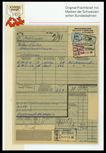 1959, Schweiz, Brief