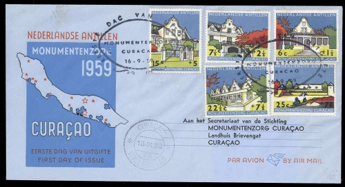 1959, Niederländische Antillen, 93-97, FDC